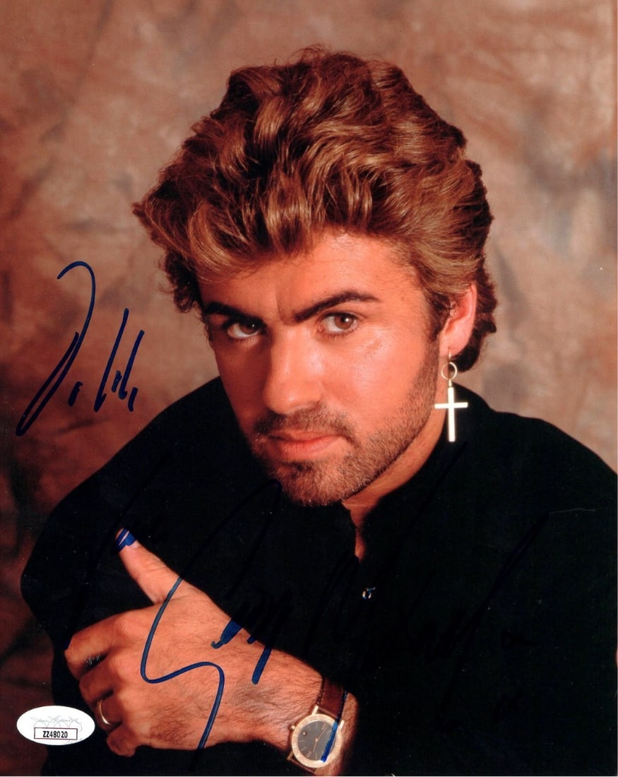 George Michael Autographed 8X10 Photo JSA Authenticated Wham Singer (1 of 2)