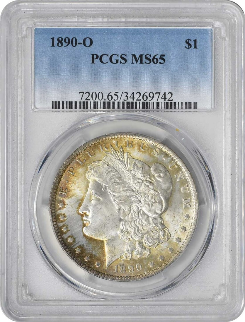1890-O Morgan Silver Dollar MS65 PCGS Uncirculated Coin (1 of 4)