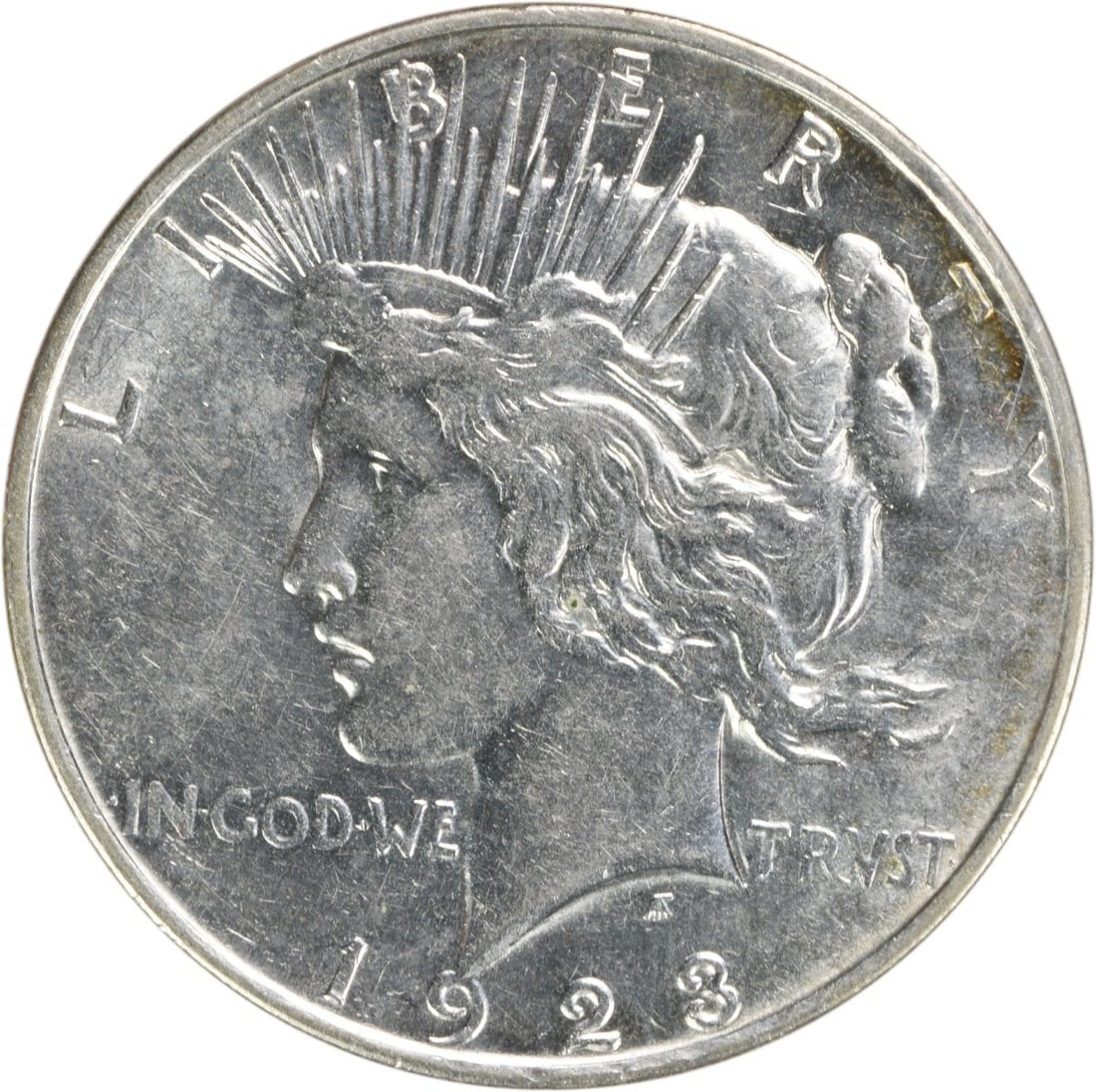 1923-D Peace Silver Dollar AU Uncertified 90% Silver Coin (1 of 2)