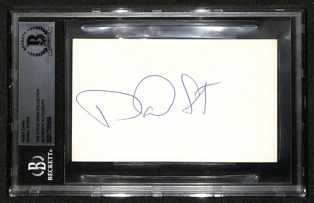 Daniel Stern Signed 3x5 Index Card BECKETT Home Alone Marv (1 of 1)