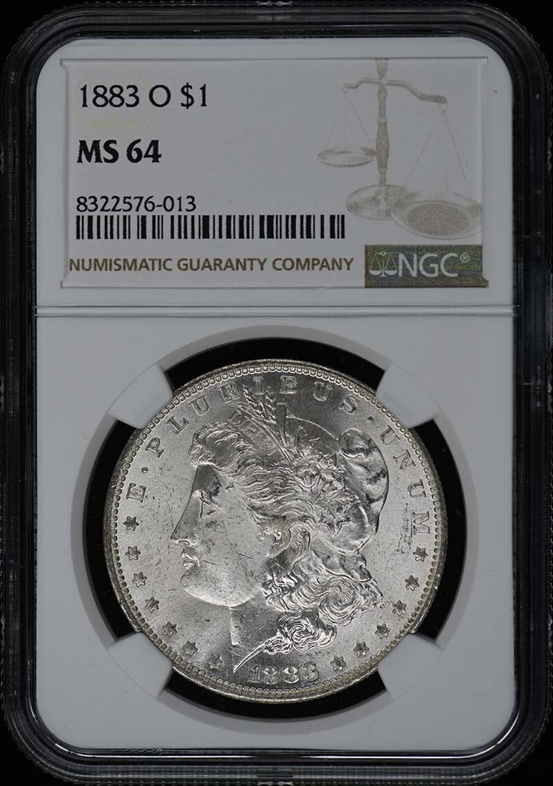 1883-O NGC MS64 Morgan Dollar Uncirculated Coin (1 of 2)