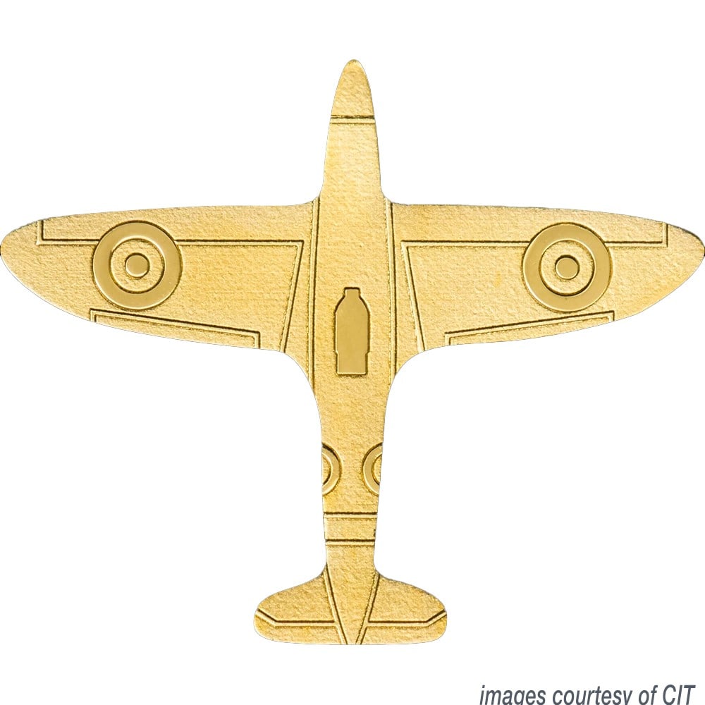 2022 Republic of Palau $1 Gold Airplane .016 oz Fine Gold (1 of 2)