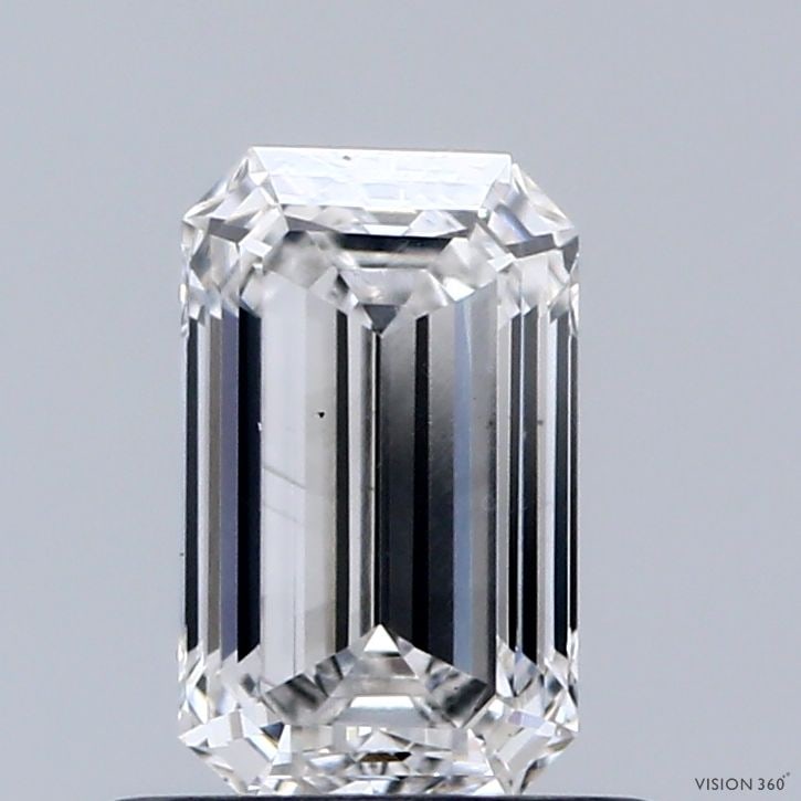 Loose Diamond - EMERALD 0.87ct E VS2: Loose Diamond - EMERALD 0.87ct E VS2 Source: This is a real non-mined Diamond that has been grown in a lab Shape: EMERALD Carats: 0.87 Color: E Clarity: VS2 Certification: IGI Video: