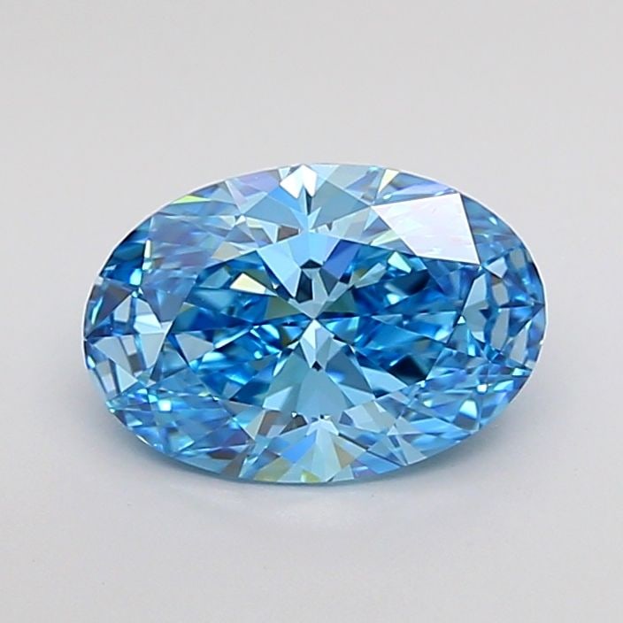Loose Diamond - OVAL 1.51ct Fancy Vivid Blue VS1: Loose Diamond - OVAL 1.51ct Fancy Vivid Blue VS1 Source: This is a real non-mined Diamond that has been grown in a lab Shape: OVAL Carats: 1.51 Color: Fancy Vivid Blue Certification: IGI Video: