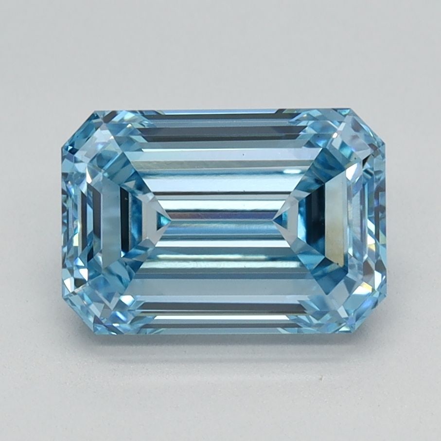 Loose Diamond - EMERALD 1.71ct Fancy Intense Blue VS1: Loose Diamond - EMERALD 1.71ct Fancy Intense Blue VS1 Source: This is a real non-mined Diamond that has been grown in a lab Shape: EMERALD Carats: 1.71 Color: Fancy Intense Blue Certification: IGI Vid
