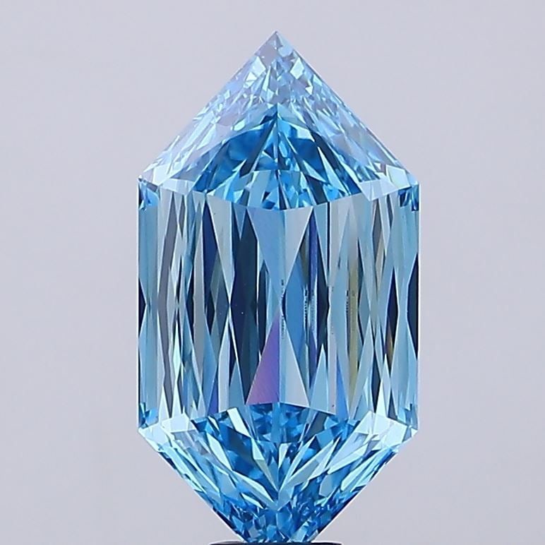 Loose Diamond - HEXAGONAL 17.17ct Fancy Vivid Blue VS1 (1 of 1)