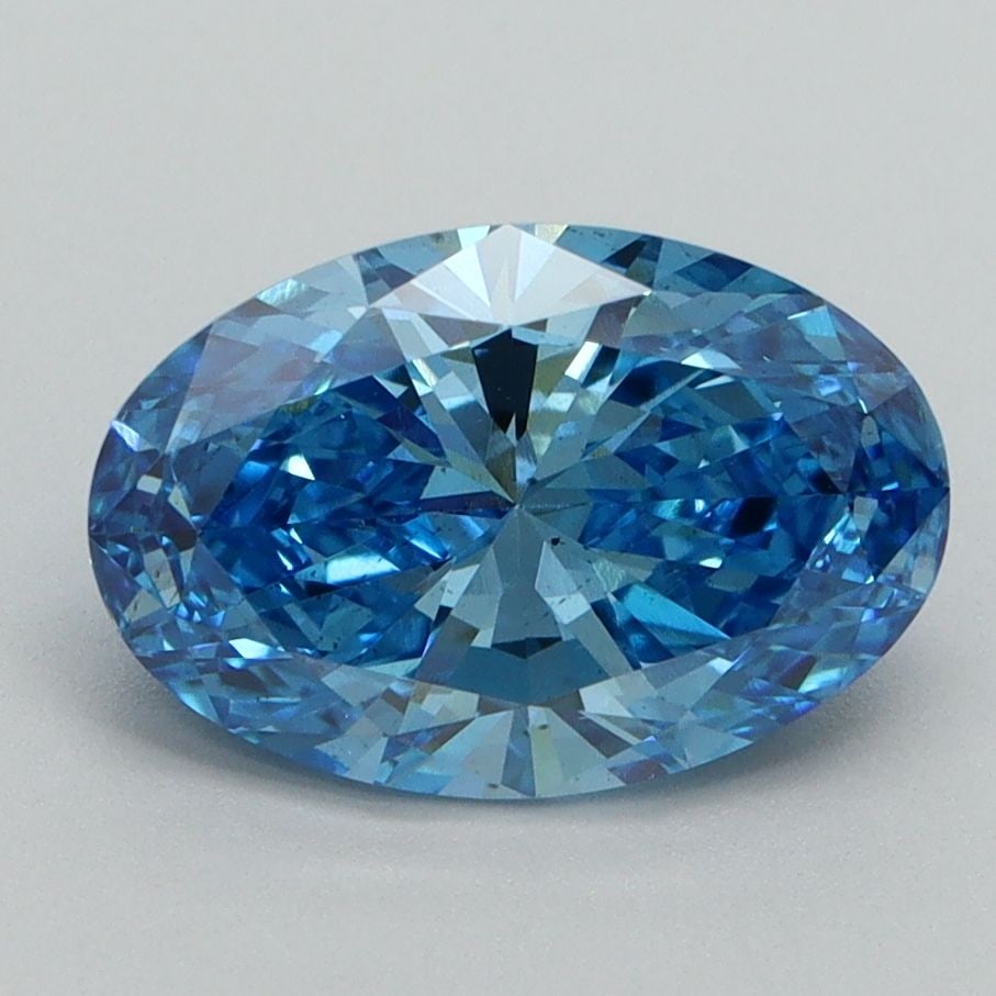 Loose Diamond - OVAL 2.02ct Fancy Vivid Blue VS2: Loose Diamond - OVAL 2.02ct Fancy Vivid Blue VS2 Source: This is a real non-mined Diamond that has been grown in a lab Shape: OVAL Carats: 2.02 Color: Fancy Vivid Blue Certification: IGI Video: