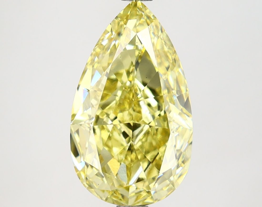 Loose Diamond - PEAR 3.25ct Fancy Intense Yellow VS1: Loose Diamond - PEAR 3.25ct Fancy Intense Yellow VS1 Source: This is a real non-mined Diamond that has been grown in a lab Shape: PEAR Carats: 3.25 Color: Fancy Intense Yellow Certification: IGI Video