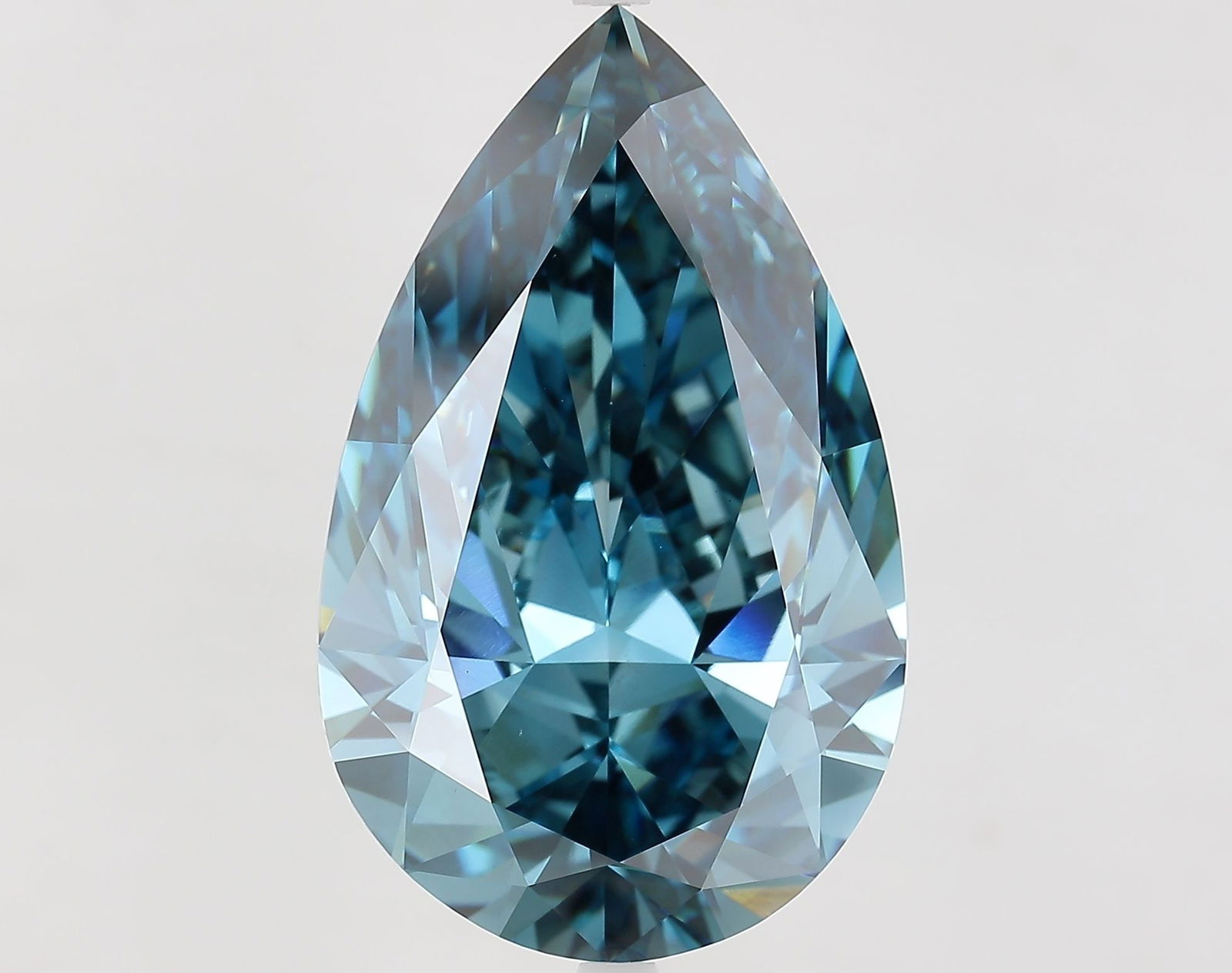 Loose Diamond - PEAR 16.02ct Fancy Vivid Blue VS1: Loose Diamond - PEAR 16.02ct Fancy Vivid Blue VS1 Source: This is a real non-mined Diamond that has been grown in a lab Shape: PEAR Carats: 16.02 Color: Fancy Vivid Blue Certification: IGI Video: