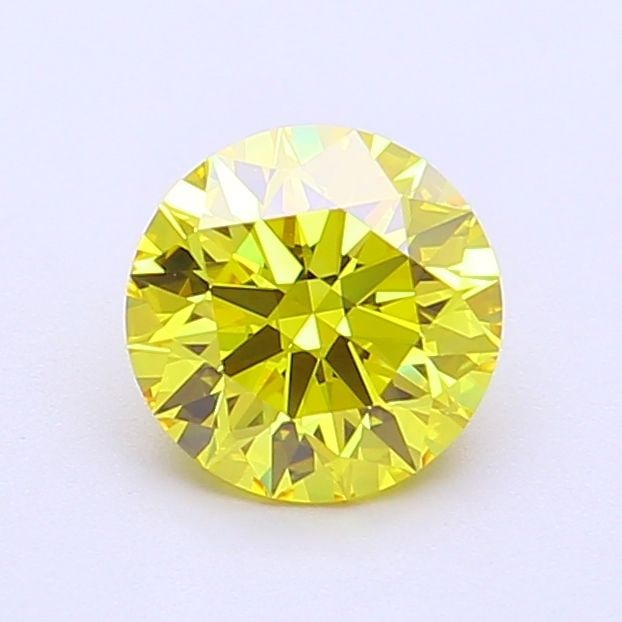 Loose Diamond - ROUND 1.07ct Fancy Vivid Yellow VVS1: Loose Diamond - ROUND 1.07ct Fancy Vivid Yellow VVS1 Source: This is a real non-mined Diamond that has been grown in a lab Shape: ROUND Carats: 1.07 Color: Fancy Vivid Yellow Certification: IGI Video: