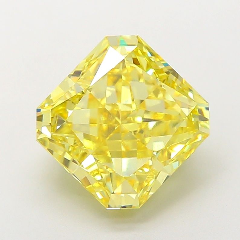 Loose Diamond - SQUARE RADIANT 6.01ct Fancy Vivid Yellow VVS2: Loose Diamond - SQUARE RADIANT 6.01ct Fancy Vivid Yellow VVS2 Source: This is a real non-mined Diamond that has been grown in a lab Shape: SQUARE RADIANT Carats: 6.01 Color: Fancy Vivid Yellow Certifi
