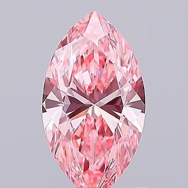 Loose Diamond - MARQUISE 1.03ct Fancy Vivid Pink VS2: Loose Diamond - MARQUISE 1.03ct Fancy Vivid Pink VS2 Source: This is a real non-mined Diamond that has been grown in a lab Shape: MARQUISE Carats: 1.03 Color: Fancy Vivid Pink Certification: IGI Video