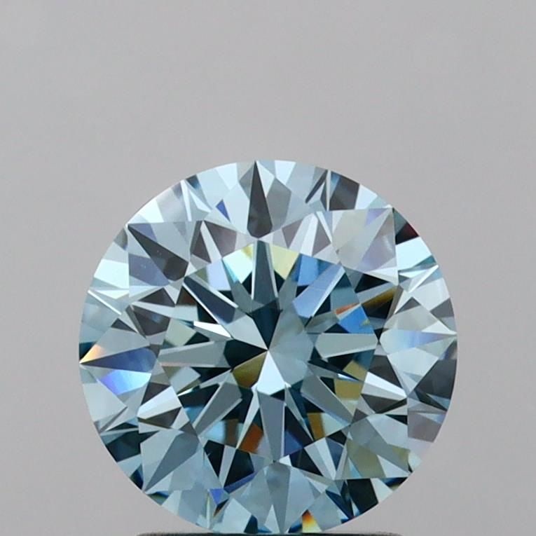 Ideal Loose Diamond - ROUND 2.09ct Fancy Vivid Blue VVS2: Ideal Loose Diamond - ROUND 2.09ct Fancy Vivid Blue VVS2 Source: This is a real non-mined Diamond that has been grown in a lab Shape: ROUND Carats: 2.09 Color: Fancy Vivid Blue Certification: IGI Vide