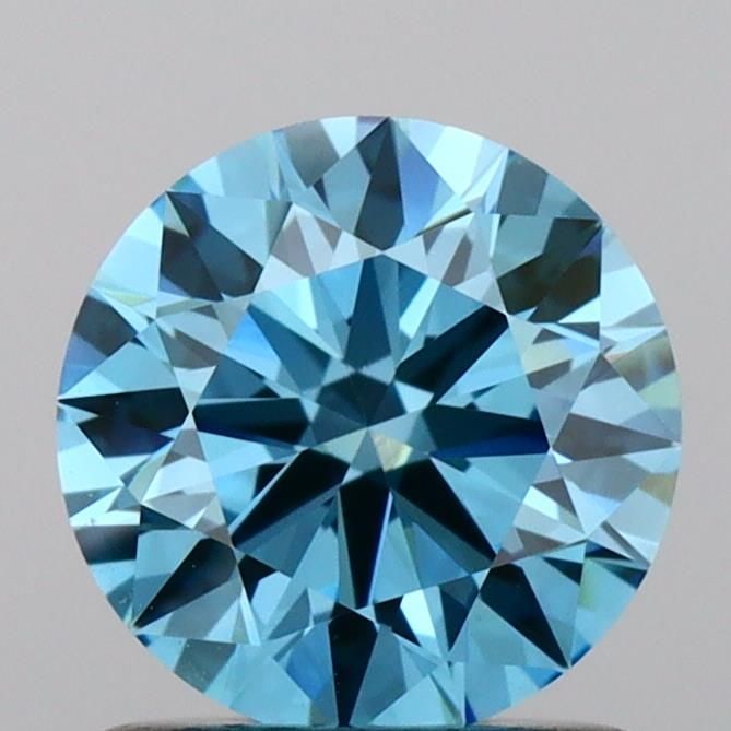 Ideal Loose Diamond - ROUND 0.94ct Fancy Vivid Blue VVS2: Ideal Loose Diamond - ROUND 0.94ct Fancy Vivid Blue VVS2 Source: This is a real non-mined Diamond that has been grown in a lab Shape: ROUND Carats: 0.94 Color: Fancy Vivid Blue Certification: IGI Vide
