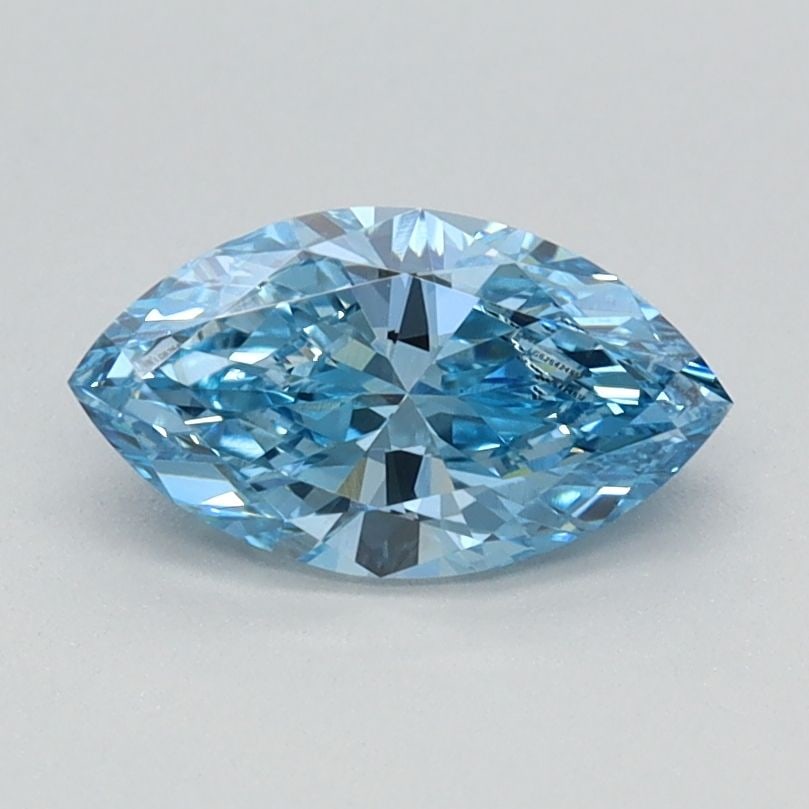 Loose Diamond - MARQUISE 0.7ct Fancy Vivid Blue VS1: Loose Diamond - MARQUISE 0.7ct Fancy Vivid Blue VS1 Source: This is a real non-mined Diamond that has been grown in a lab Shape: MARQUISE Carats: 0.7 Color: Fancy Vivid Blue Certification: IGI Video: