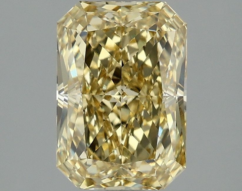 Loose Diamond - RADIANT 2.08ct Fancy Intense Yellow VS1: Loose Diamond - RADIANT 2.08ct Fancy Intense Yellow VS1 Source: This is a real non-mined Diamond that has been grown in a lab Shape: RADIANT Carats: 2.08 Color: Fancy Intense Yellow Certification: IGI
