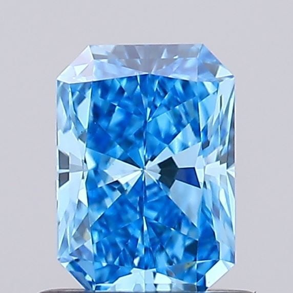 Loose Diamond - RADIANT 0.71ct Fancy Vivid Blue VS1: Loose Diamond - RADIANT 0.71ct Fancy Vivid Blue VS1 Source: This is a real non-mined Diamond that has been grown in a lab Shape: RADIANT Carats: 0.71 Color: Fancy Vivid Blue Certification: IGI Video: