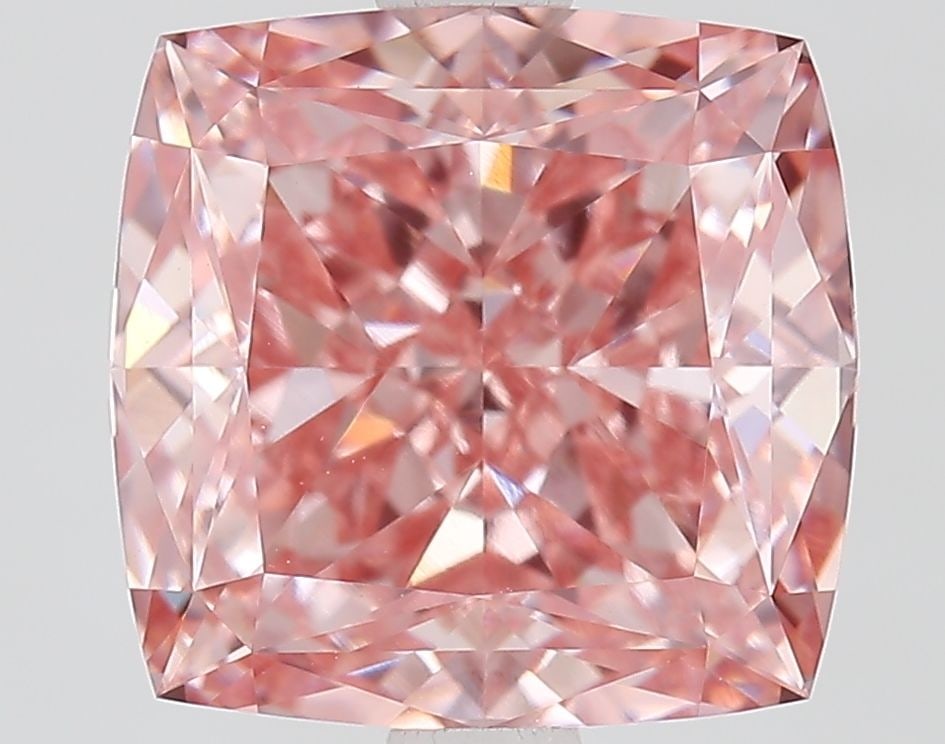 Loose Diamond - CUSHION MODIFIED 3.11ct Fancy Vivid Pink VVS2: Loose Diamond - CUSHION MODIFIED 3.11ct Fancy Vivid Pink VVS2 Source: This is a real non-mined Diamond that has been grown in a lab Shape: CUSHION MODIFIED Carats: 3.11 Color: Fancy Vivid Pink Certifi