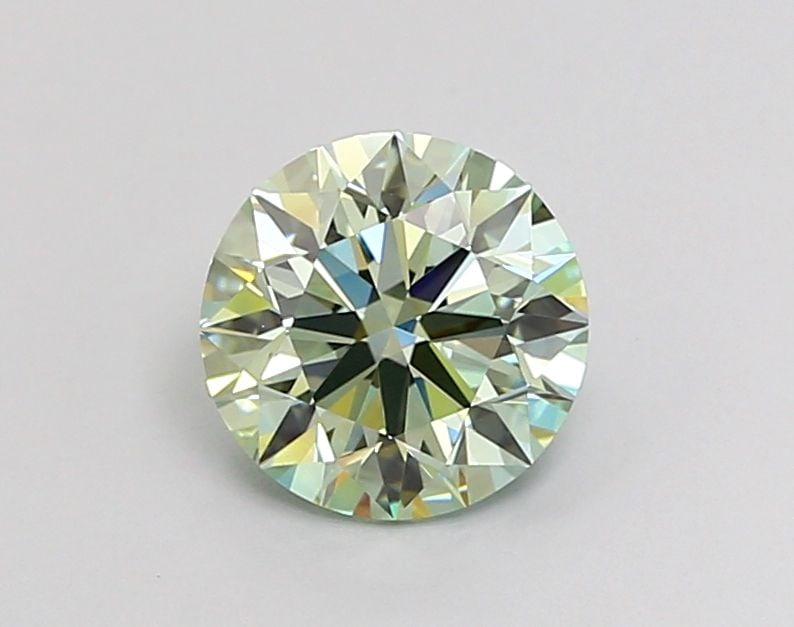 Loose Diamond - ROUND 1.53ct Fancy Blueish Green VVS1: Loose Diamond - ROUND 1.53ct Fancy Blueish Green VVS1 Source: This is a real non-mined Diamond that has been grown in a lab Shape: ROUND Carats: 1.53 Color: Fancy Blueish Green Certification: IGI Vide