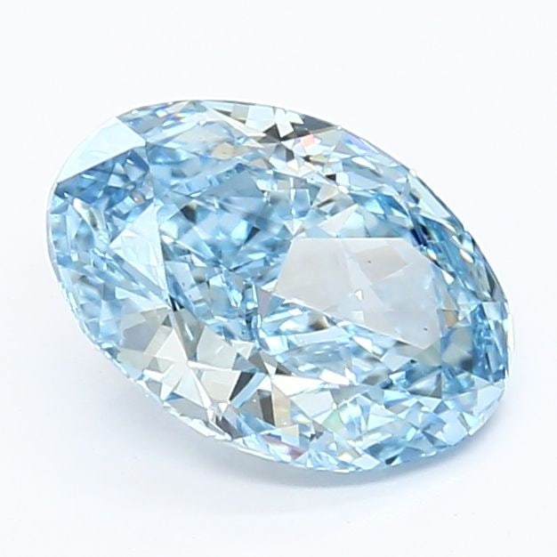 Loose Diamond - OVAL 1.9ct Fancy Vivid Blue VS1: Loose Diamond - OVAL 1.9ct Fancy Vivid Blue VS1 Source: This is a real non-mined Diamond that has been grown in a lab Shape: OVAL Carats: 1.9 Color: Fancy Vivid Blue Certification: IGI Video: