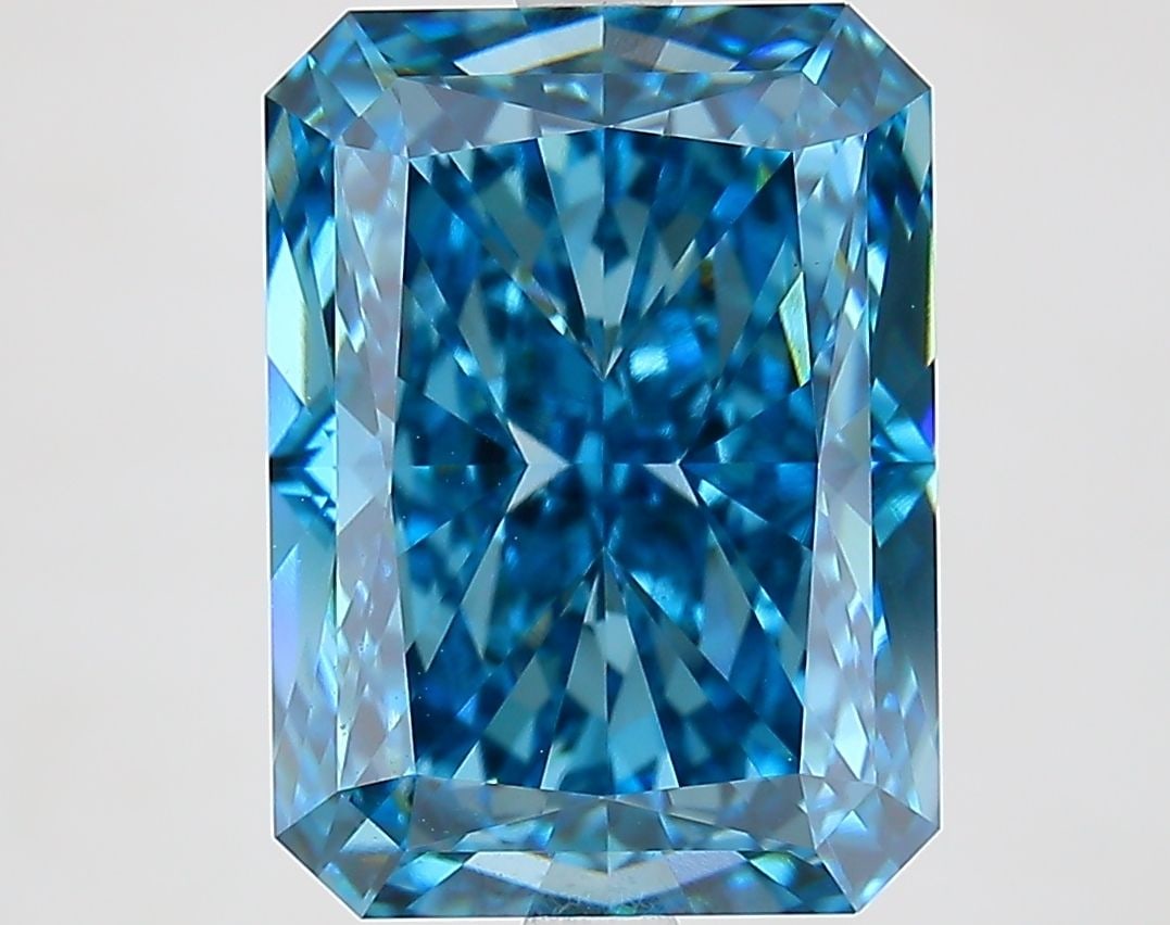 Loose Diamond - RADIANT 6.52ct Fancy Vivid Blue VS1: Loose Diamond - RADIANT 6.52ct Fancy Vivid Blue VS1 Source: This is a real non-mined Diamond that has been grown in a lab Shape: RADIANT Carats: 6.52 Color: Fancy Vivid Blue Certification: IGI Video: