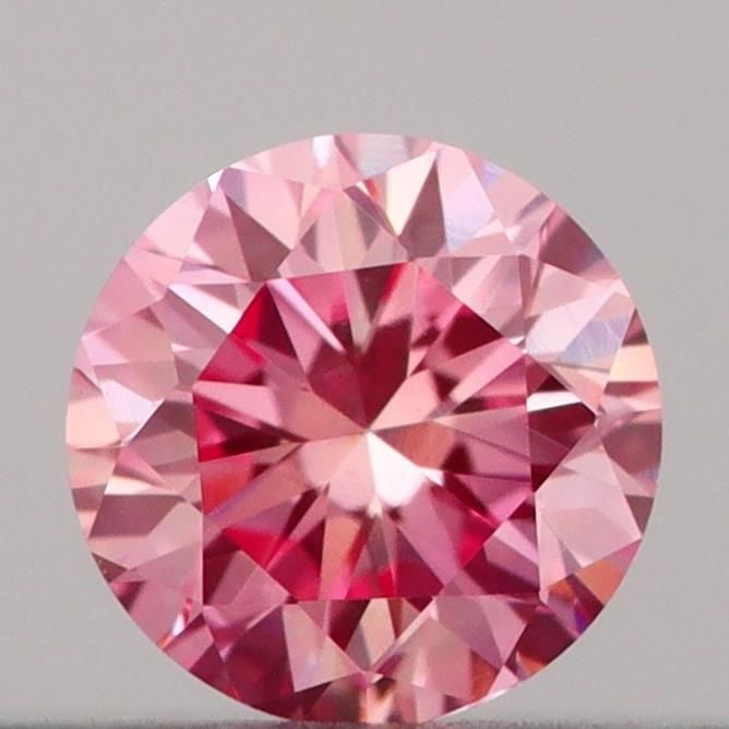 Loose Diamond - ROUND 0.17ct Fancy Vivid Pink VVS2 (1 of 1)