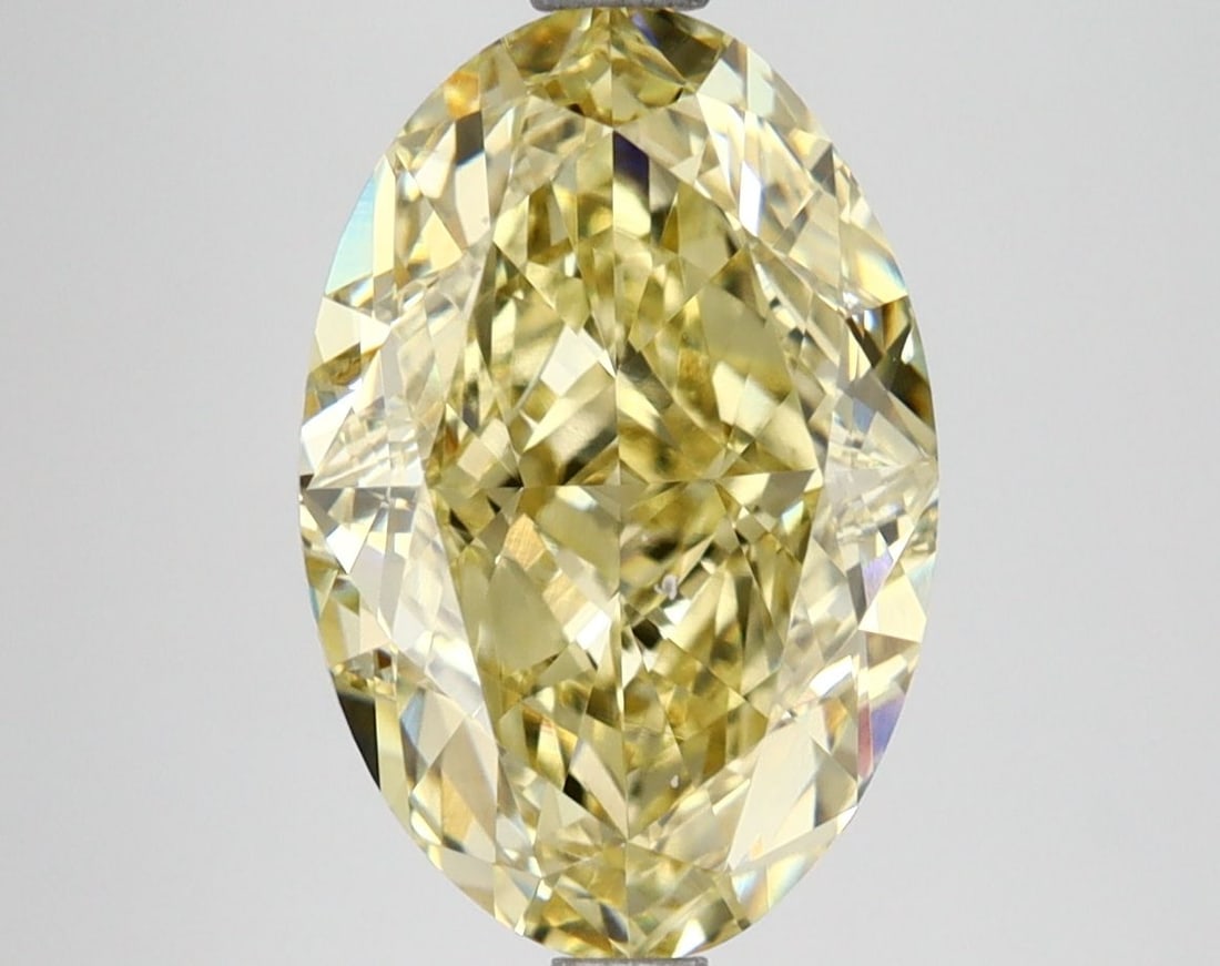 Loose Diamond - OVAL 4.27ct Fancy Intense Yellow VVS2: Loose Diamond - OVAL 4.27ct Fancy Intense Yellow VVS2 Source: This is a real non-mined Diamond that has been grown in a lab Shape: OVAL Carats: 4.27 Color: Fancy Intense Yellow Certification: IGI Vide