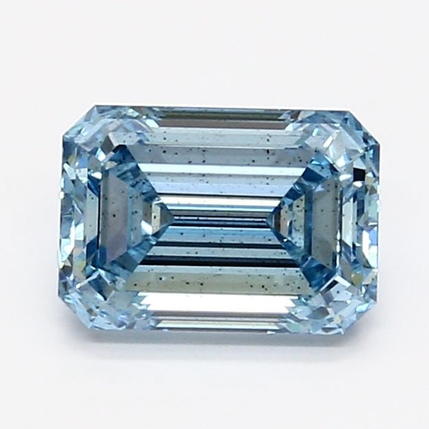Loose Diamond - EMERALD 1.76ct Fancy Intense Blue SI1: Loose Diamond - EMERALD 1.76ct Fancy Intense Blue SI1 Source: This is a real non-mined Diamond that has been grown in a lab Shape: EMERALD Carats: 1.76 Color: Fancy Intense Blue Certification: IGI Vid