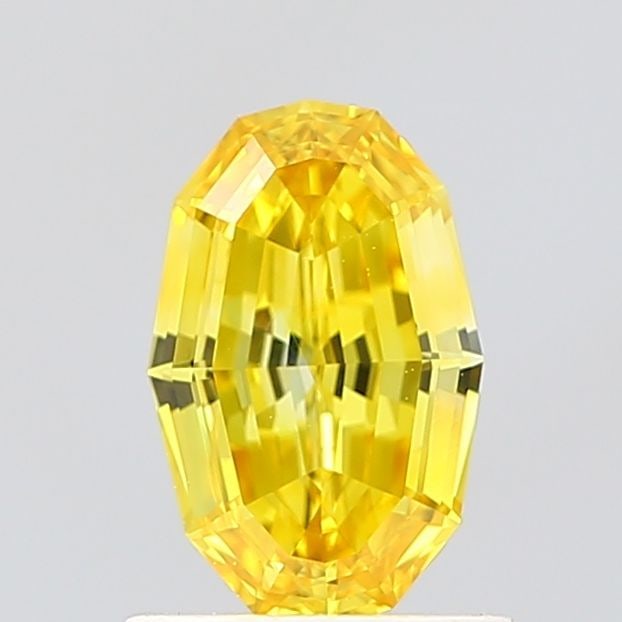 Loose Diamond - OVAL 0.91ct Fancy Vivid Yellow VVS2: Loose Diamond - OVAL 0.91ct Fancy Vivid Yellow VVS2 Source: This is a real non-mined Diamond that has been grown in a lab Shape: OVAL Carats: 0.91 Color: Fancy Vivid Yellow Certification: IGI Video: