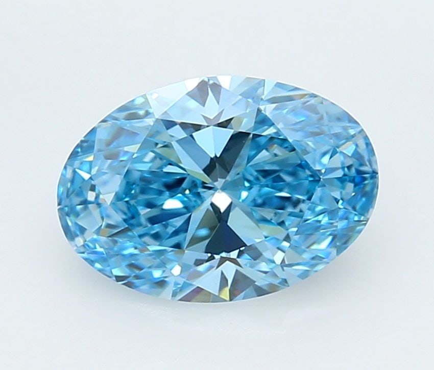 Loose Diamond - OVAL 2.09ct Fancy Vivid Blue VVS2: Loose Diamond - OVAL 2.09ct Fancy Vivid Blue VVS2 Source: This is a real non-mined Diamond that has been grown in a lab Shape: OVAL Carats: 2.09 Color: Fancy Vivid Blue Certification: IGI Video: