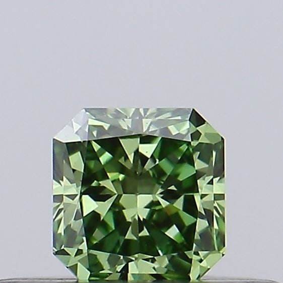 Loose Diamond - SQUARE RADIANT 0.21ct Fancy Vivid Green VS1: Loose Diamond - SQUARE RADIANT 0.21ct Fancy Vivid Green VS1 Source: This is a real non-mined Diamond that has been grown in a lab Shape: SQUARE RADIANT Carats: 0.21 Color: Fancy Vivid Green Certificat