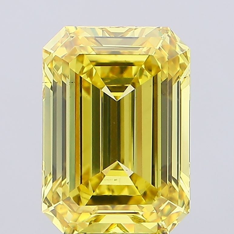 Loose Diamond - EMERALD 11.1ct Fancy Intense Yellow VS2: Loose Diamond - EMERALD 11.1ct Fancy Intense Yellow VS2 Source: This is a real non-mined Diamond that has been grown in a lab Shape: EMERALD Carats: 11.1 Color: Fancy Intense Yellow Certification: