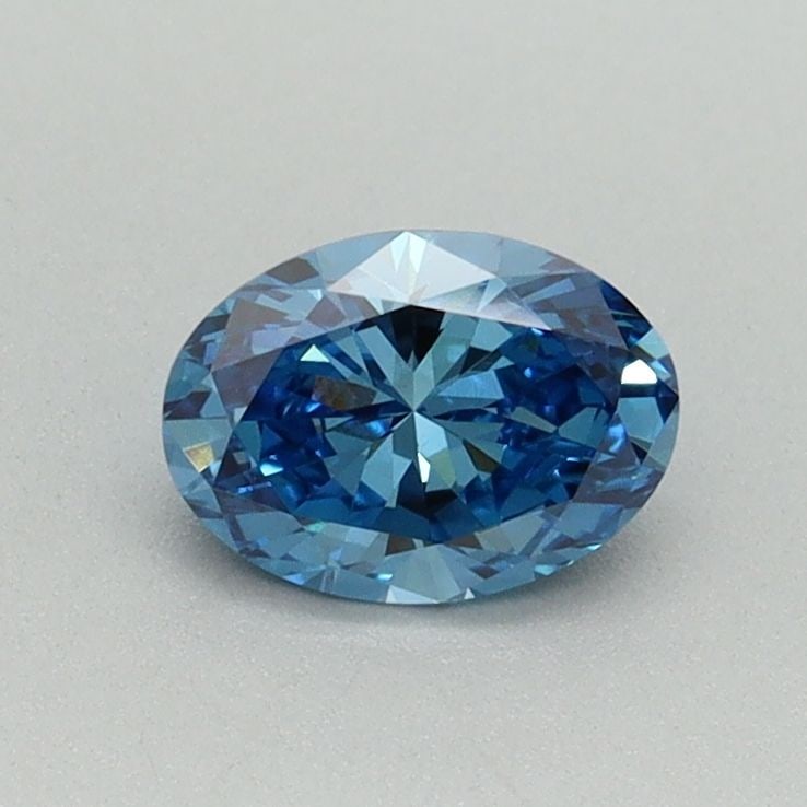 Loose Diamond - OVAL 0.54ct Fancy Vivid Blue VS1: Loose Diamond - OVAL 0.54ct Fancy Vivid Blue VS1 Source: This is a real non-mined Diamond that has been grown in a lab Shape: OVAL Carats: 0.54 Color: Fancy Vivid Blue Certification: IGI Video: