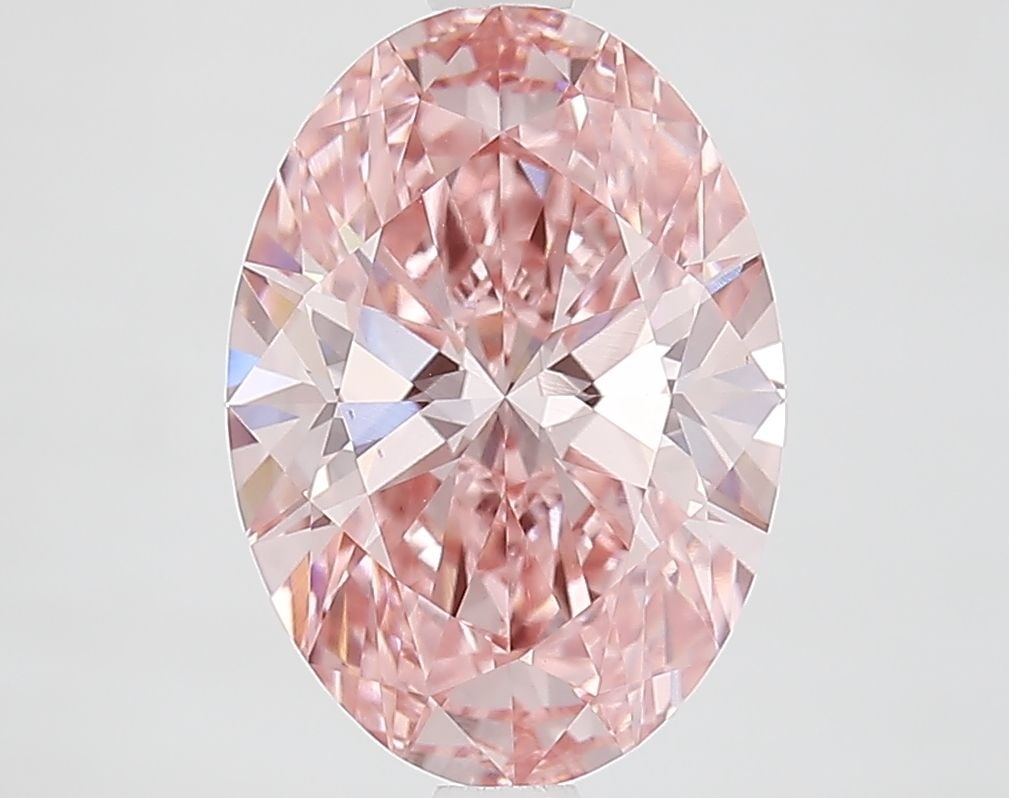 Loose Diamond - OVAL 3.09ct Fancy Vivid Pink VS1: Loose Diamond - OVAL 3.09ct Fancy Vivid Pink VS1 Source: This is a real non-mined Diamond that has been grown in a lab Shape: OVAL Carats: 3.09 Color: Fancy Vivid Pink Certification: IGI Video: