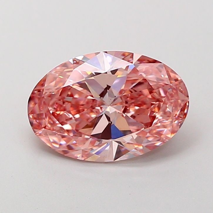 Loose Diamond - OVAL 2.07ct Fancy Vivid Pink VS1: Loose Diamond - OVAL 2.07ct Fancy Vivid Pink VS1 Source: This is a real non-mined Diamond that has been grown in a lab Shape: OVAL Carats: 2.07 Color: Fancy Vivid Pink Certification: IGI Video: