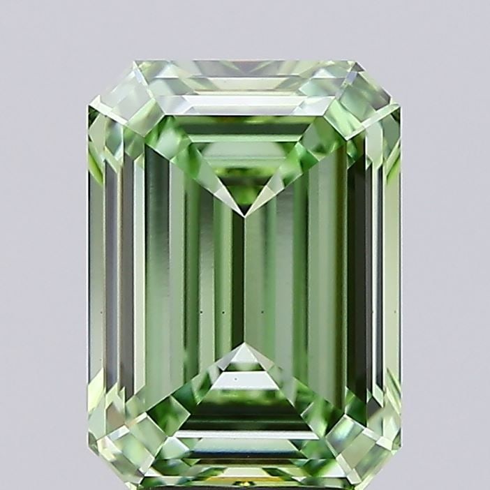 Loose Diamond - EMERALD 3.36ct Fancy Vivid Green VS1: Loose Diamond - EMERALD 3.36ct Fancy Vivid Green VS1 Source: This is a real non-mined Diamond that has been grown in a lab Shape: EMERALD Carats: 3.36 Color: Fancy Vivid Green Certification: IGI Video