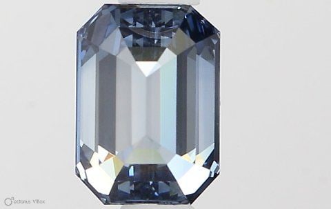 Loose Diamond - EMERALD 0.53ct Fancy Vivid Blue IF: Loose Diamond - EMERALD 0.53ct Fancy Vivid Blue IF Source: This is a real non-mined Diamond that has been grown in a lab Shape: EMERALD Carats: 0.53 Color: Fancy Vivid Blue Certification: IGI Video: