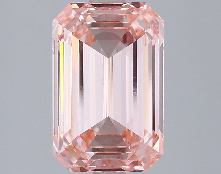 Loose Diamond - EMERALD 3.05ct Fancy Vivid Pink VS1: Loose Diamond - EMERALD 3.05ct Fancy Vivid Pink VS1 Source: This is a real non-mined Diamond that has been grown in a lab Shape: EMERALD Carats: 3.05 Color: Fancy Vivid Pink Certification: IGI Video: