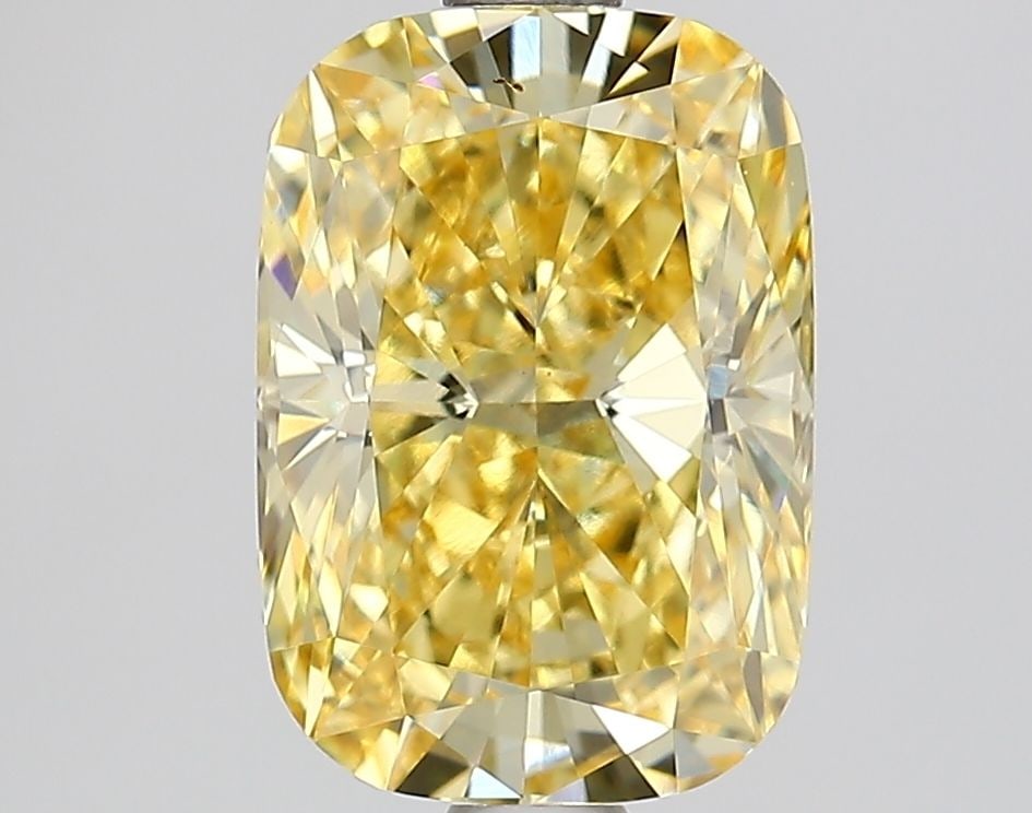 Loose Diamond - CUSHION BRILLIANT 2.09ct Fancy Intense Yellow VS1: Loose Diamond - CUSHION BRILLIANT 2.09ct Fancy Intense Yellow VS1 Source: This is a real non-mined Diamond that has been grown in a lab Shape: CUSHION BRILLIANT Carats: 2.09 Color: Fancy Intense Yello