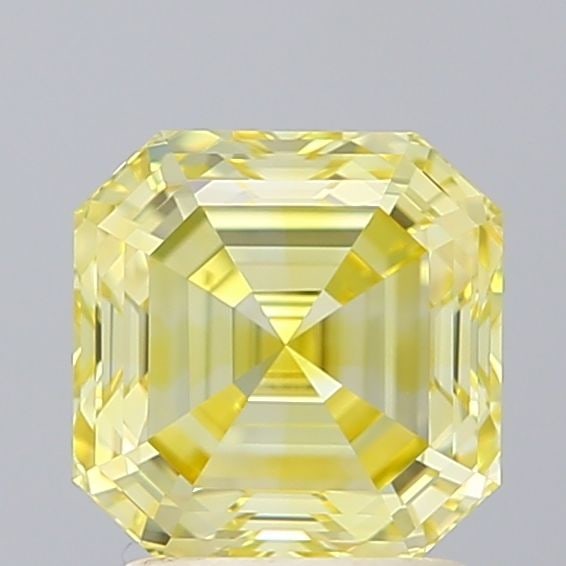 Loose Diamond - SQUARE EMERALD 2.08ct Fancy Intense Yellow IF: Loose Diamond - SQUARE EMERALD 2.08ct Fancy Intense Yellow IF Source: This is a real non-mined Diamond that has been grown in a lab Shape: SQUARE EMERALD Carats: 2.08 Color: Fancy Intense Yellow