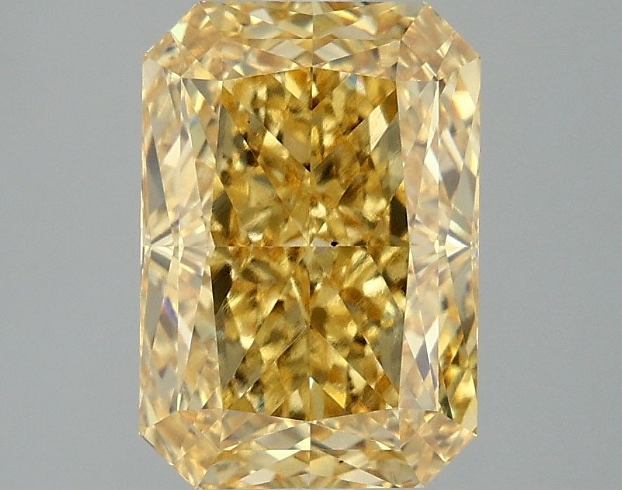 Loose Diamond - RADIANT 3.07ct Fancy Vivid Yellow VS2: Loose Diamond - RADIANT 3.07ct Fancy Vivid Yellow VS2 Source: This is a real non-mined Diamond that has been grown in a lab Shape: RADIANT Carats: 3.07 Color: Fancy Vivid Yellow Certification: IGI