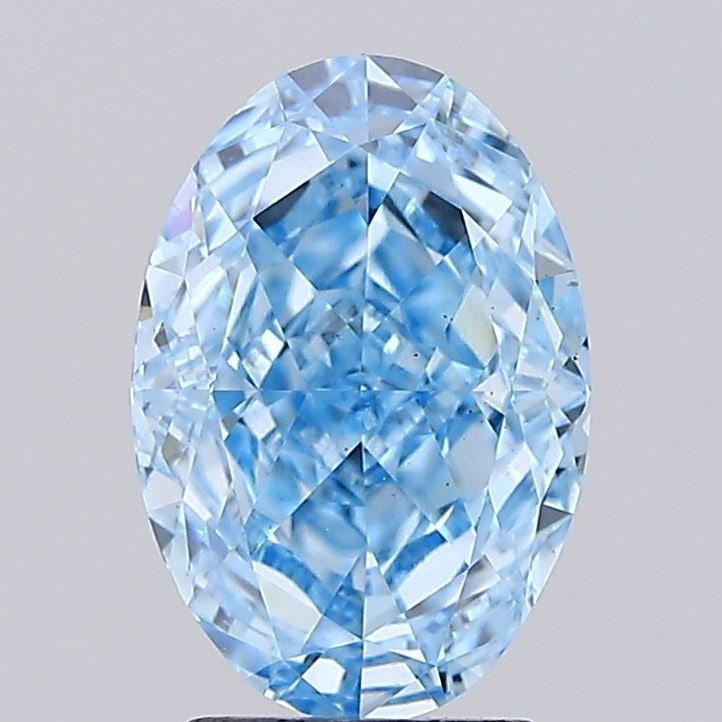 Loose Diamond - OVAL 3.23ct Fancy Vivid Blue VS2: Loose Diamond - OVAL 3.23ct Fancy Vivid Blue VS2 Source: This is a real non-mined Diamond that has been grown in a lab Shape: OVAL Carats: 3.23 Color: Fancy Vivid Blue Certification: IGI Video: