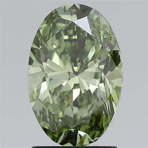 Loose Diamond - OVAL 2.0ct Fancy Vivid Yellowish Green VS2: Loose Diamond - OVAL 2.0ct Fancy Vivid Yellowish Green VS2 Source: This is a real non-mined Diamond that has been grown in a lab Shape: OVAL Carats: 2.0 Color: Fancy Vivid Yellowish Green Certificatio