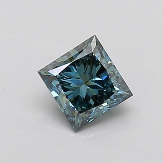 Loose Diamond - PRINCESS 0.9ct Fancy Deep Green Blue SI1: Loose Diamond - PRINCESS 0.9ct Fancy Deep Green Blue SI1 Source: This is a real non-mined Diamond that has been grown in a lab Shape: PRINCESS Carats: 0.9 Color: Fancy Deep Green Blue Certification: I