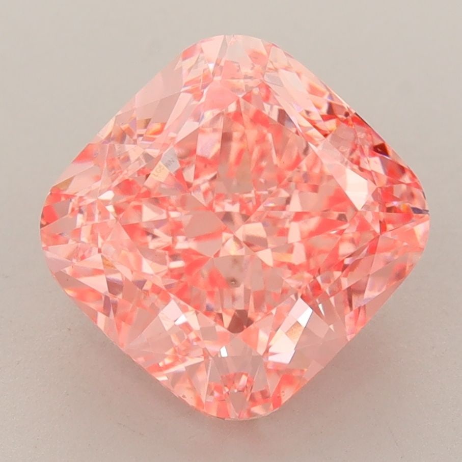 Loose Diamond - CUSHION MODIFIED 4.02ct Fancy Vivid Pink VS1: Loose Diamond - CUSHION MODIFIED 4.02ct Fancy Vivid Pink VS1 Source: This is a real non-mined Diamond that has been grown in a lab Shape: CUSHION MODIFIED Carats: 4.02 Color: Fancy Vivid Pink Certific