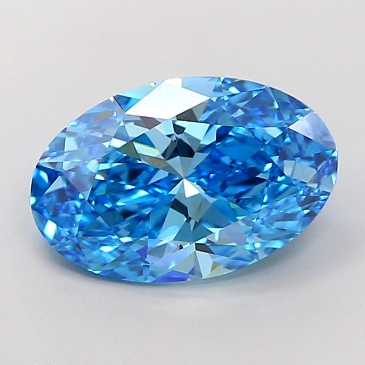 Loose Diamond - OVAL 4.0ct Fancy Vivid Blue VS1: Loose Diamond - OVAL 4.0ct Fancy Vivid Blue VS1 Source: This is a real non-mined Diamond that has been grown in a lab Shape: OVAL Carats: 4.0 Color: Fancy Vivid Blue Certification: IGI Video:
