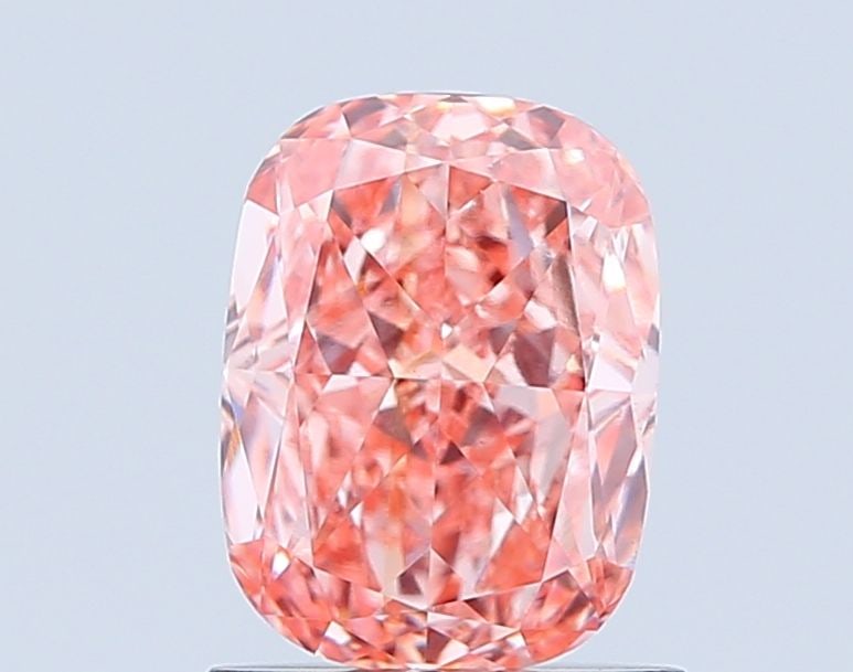 Loose Diamond - CUSHION BRILLIANT 1.15ct Fancy Vivid Pink VS2: Loose Diamond - CUSHION BRILLIANT 1.15ct Fancy Vivid Pink VS2 Source: This is a real non-mined Diamond that has been grown in a lab Shape: CUSHION BRILLIANT Carats: 1.15 Color: Fancy Vivid Pink Certif