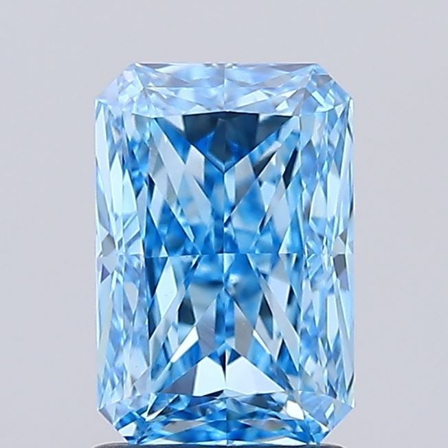 Loose Diamond - RADIANT 2.01ct Fancy Vivid Blue VS1: Loose Diamond - RADIANT 2.01ct Fancy Vivid Blue VS1 Source: This is a real non-mined Diamond that has been grown in a lab Shape: RADIANT Carats: 2.01 Color: Fancy Vivid Blue Certification: IGI Video: