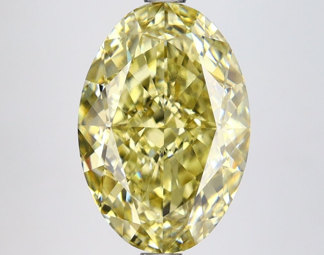 Loose Diamond - OVAL 4.69ct Fancy Yellow VS1: Loose Diamond - OVAL 4.69ct Fancy Yellow VS1 Source: This is a real non-mined Diamond that has been grown in a lab Shape: OVAL Carats: 4.69 Color: Fancy Yellow Certification: IGI Video: