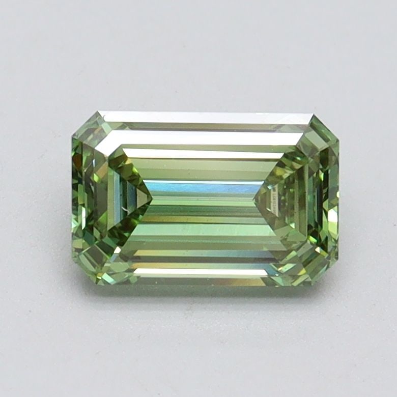 Loose Diamond - EMERALD 1.0ct Fancy Vivid Green VS1 (1 of 1)